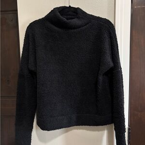 Very J Black Cowl Neck Sweater